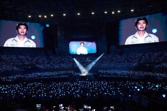 지난 5일 서울 KSPO돔에서 열린 임영웅 서울 콘서트 모습  사진 물고기뮤직
